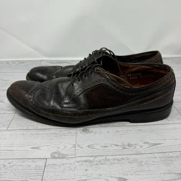 Allen Edmonds | Shoes | Allen Edmonds Macneil Mens Brown Leather Wingtip  Oxford Dress Shoes Size 4 | Poshmark
